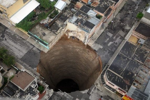 60 feet sinkhole