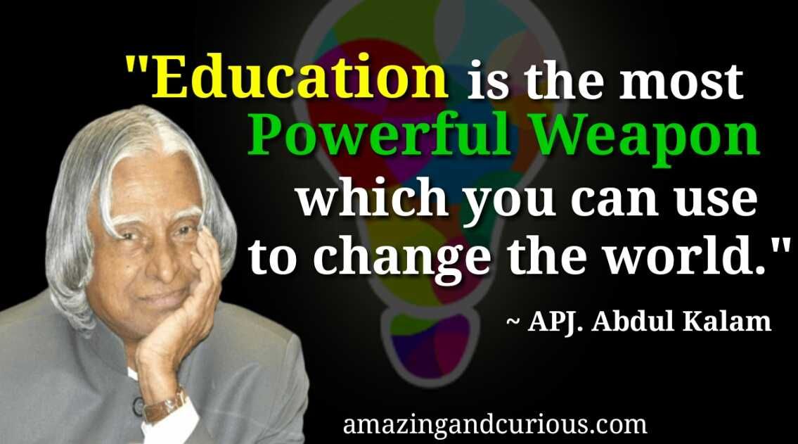 abdul kalam quotes for education